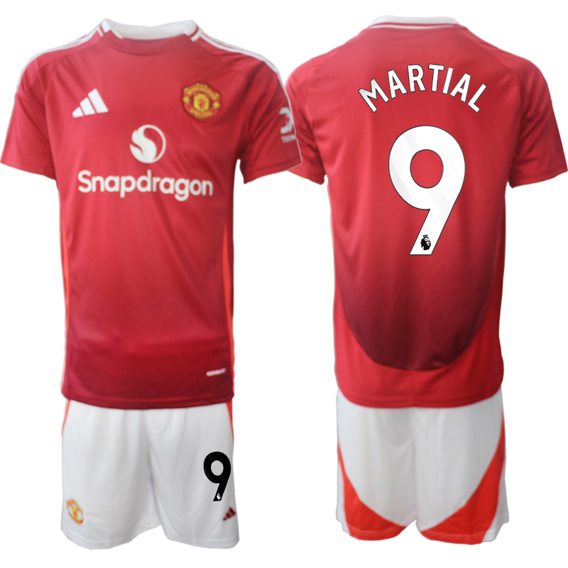 Men 2024-2025 Club Manchester United home Red #9 Soccer Jersey->manchester united jersey->Soccer Club Jersey